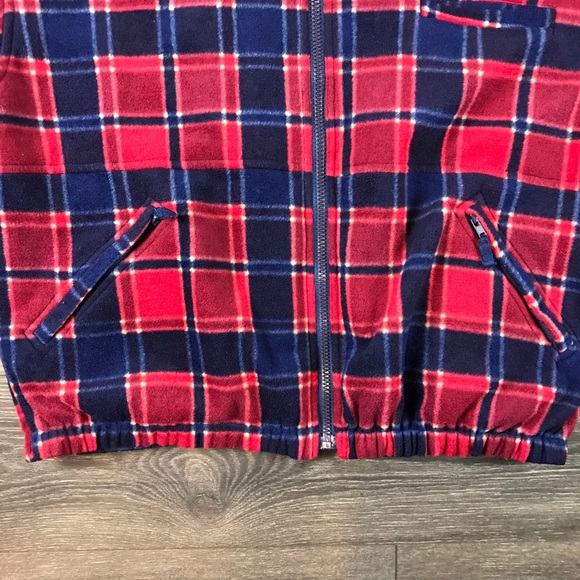 Mickey Mouse Walt Disney World Men’s Vintage 2000’s Plaid Reversible Jacket Sz L - Picture 7 of 11